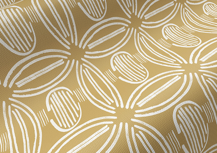 Geometric Tiles, Mediterranean Yellow - Twist&Fit Roller Blind - Image 4